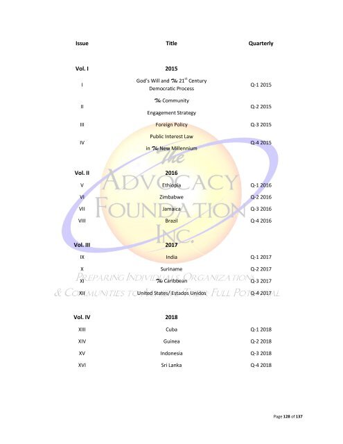 Community Needs Assessment Process