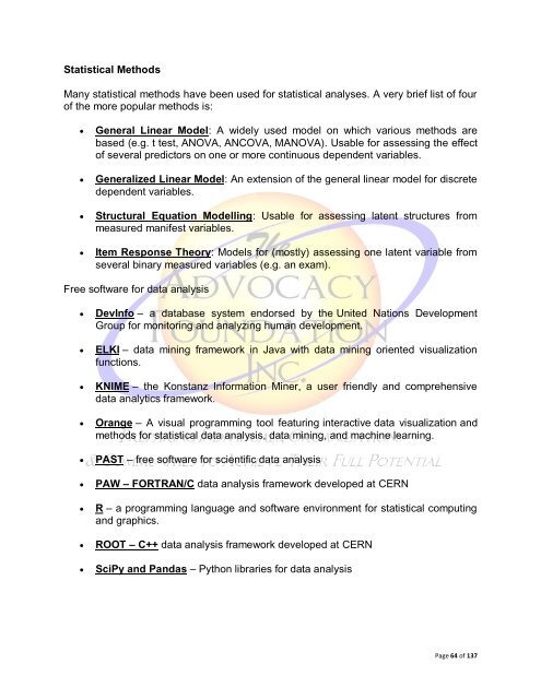 Community Needs Assessment Process