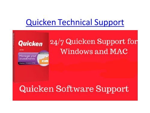 Quicken Technical Support
