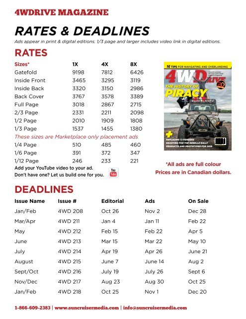 2019 4WDrive Canada Media Kit