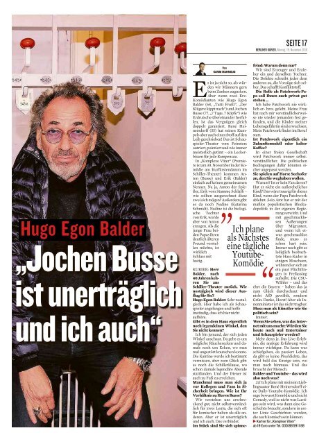 Berliner Kurier 19.11.2018
