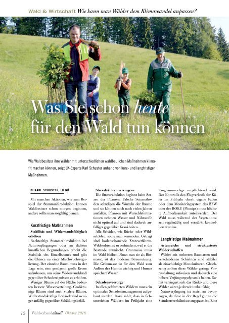 Waldverband Aktuell - Ausgabe 2018-04