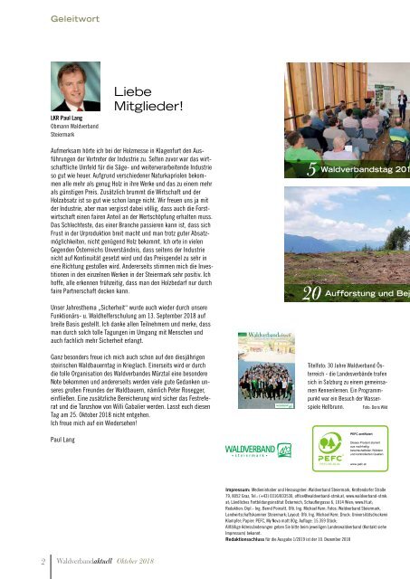 Waldverband Aktuell - Ausgabe 2018-04