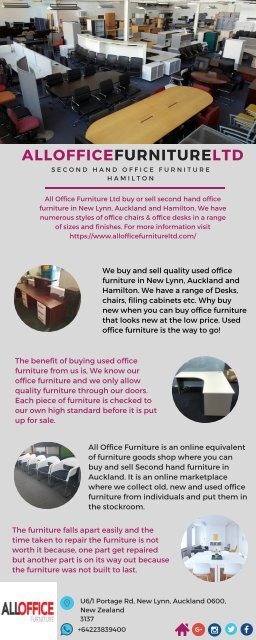 Used Office Furniture Removal