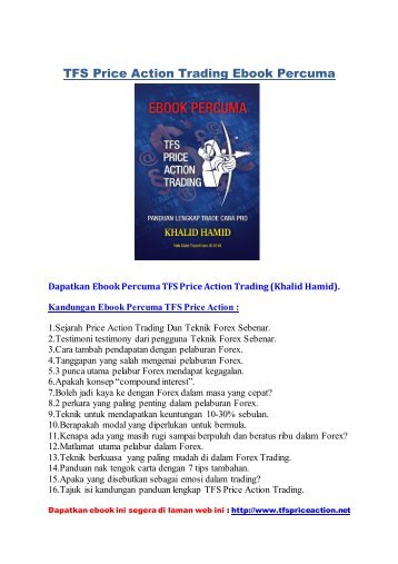 TFS Price Action Ebook Percuma