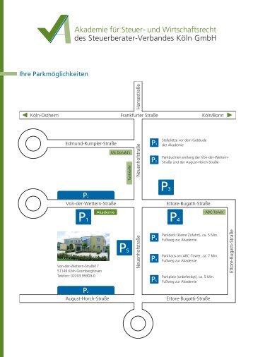 Parkmöglichkeiten und S-Bahn Haltestellen