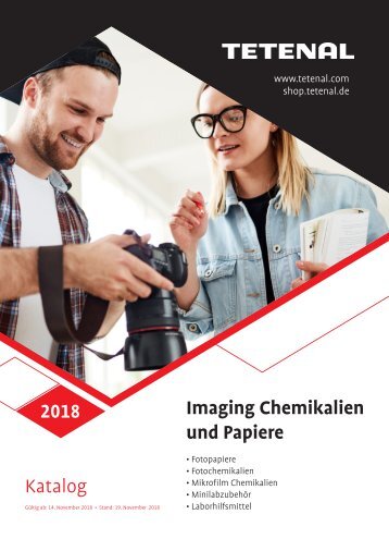 Imaging Chemikalien & Papiere Katalog