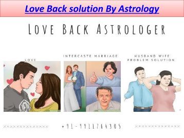 Love Back solution By Astrology