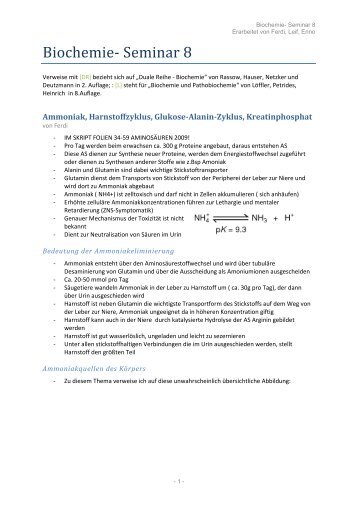 Biochemie- Seminar 8 - wilmnet.de