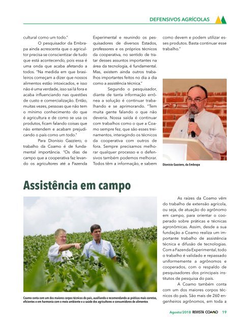 Revista COAMO - Edição 483 - Agosto/2018