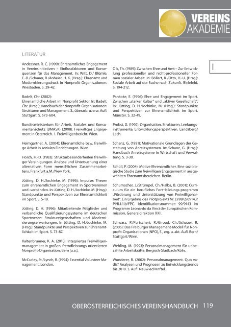 Das oberösterreichische Vereinshandbuch