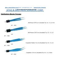 Electrosurgical Catalog BY Afaq & Brothers