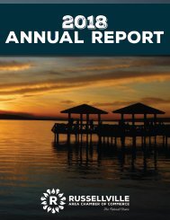 Russellville Area Chamber of Commerce 2018 Annual Report