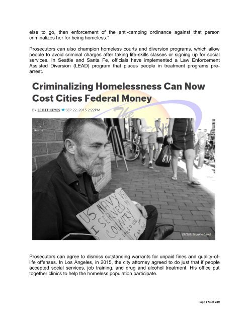 The Economic Consequences of Homelessness in The US