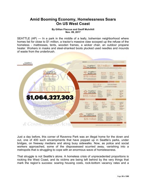 The Economic Consequences of Homelessness in The US