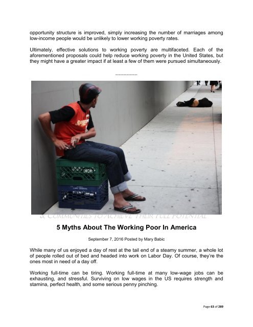 The Economic Consequences of Homelessness in The US