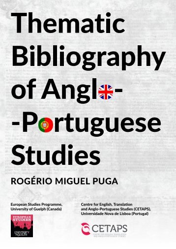 Thematic Bibliography of Anglo-Portuguese Studies 