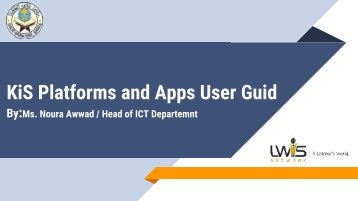 KiS Apps and Platforms User Guid