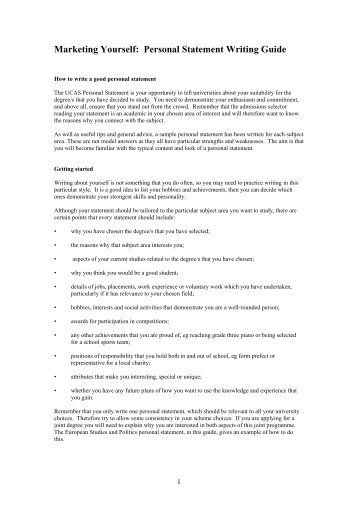 how to write a pgce secondary personal statement