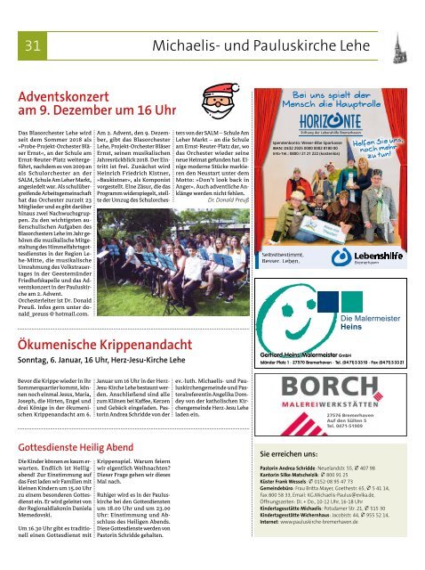 Auf Kurs, Ausgabe November 2018