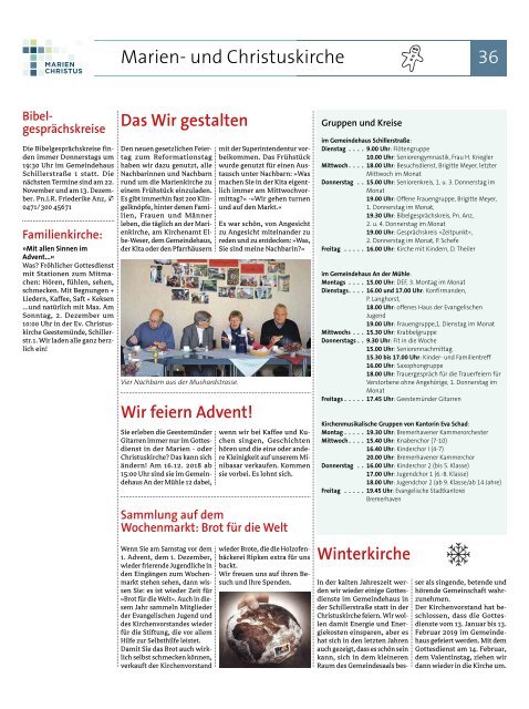 Auf Kurs, Ausgabe November 2018