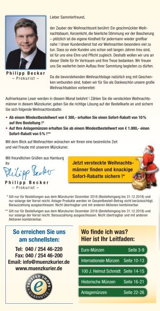 Münzkurier Dezember 2018