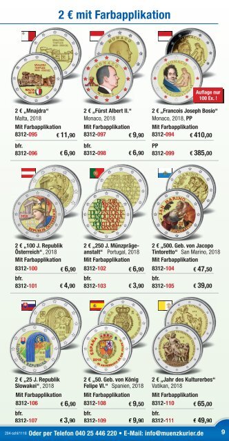 Münzkurier Dezember 2018