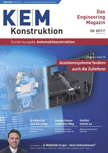 KEM Konstruktion Sonderausgabe Automobilkonstruktion 02.2017