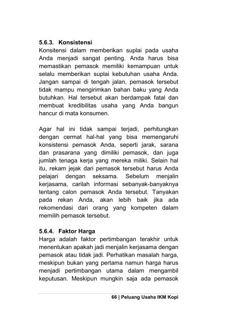 Buku Peluang Usaha IKM Kopi