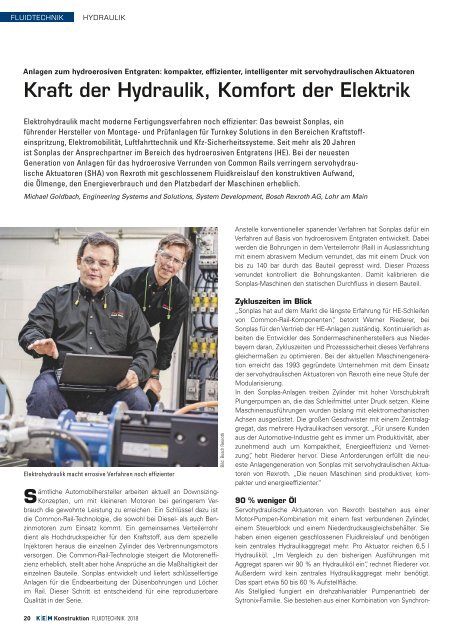 KEM Konstruktion Fluidtechnik 2018