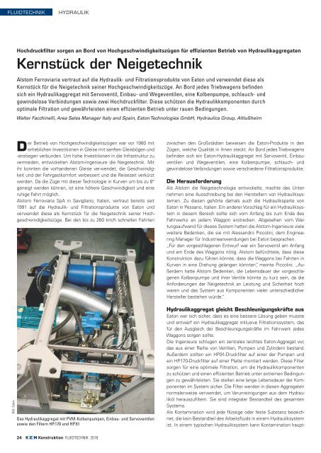 KEM Konstruktion Fluidtechnik 2018