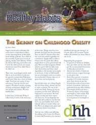 Developing Healthy Habits - September 2018