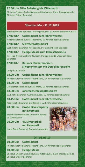 Adventsflyer2018 für Baunatal und Schauenburg