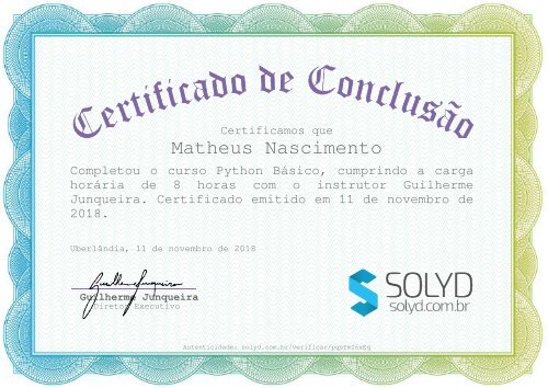 certificado