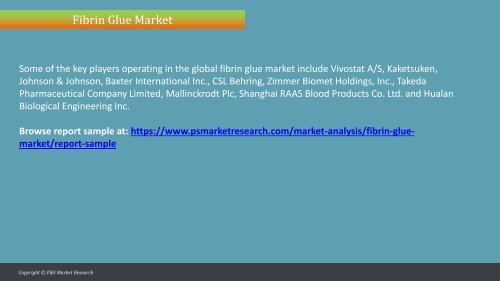 Fibrin Glue Market Analysis 2023