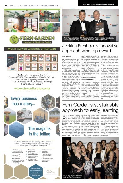 Bay of Plenty Business News November/December 2018