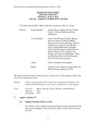 Board of Selectmen Regular Meeting Minutes of ... - Town of Guilford