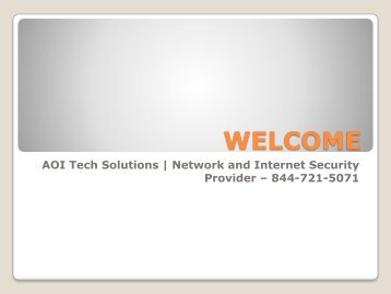 Network Security provider | 8448679017 | AOI Tech Solutions