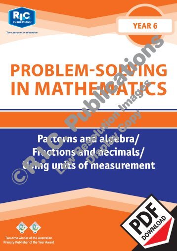 20777_Problem_solving_Year_6_Paterns_and_algebra_Fractions_and_decimals_Using_units_of_measurement