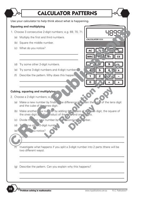 20774_Problem_solving_Year_6_Number_and_place_value_Patterns_and_algebra_1