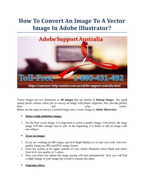 How To Convert An Image To A Vector Image In Adobe Illustrator? 
