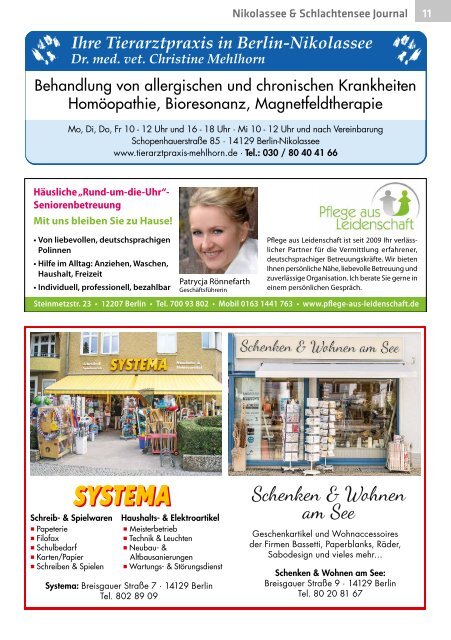 Nikolassee & Schlachtensee Journal Dez/Jan 2018