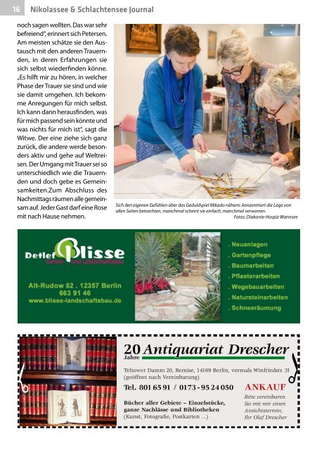 Nikolassee & Schlachtensee Journal Dez/Jan 2018