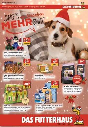 DAS FUTTERHAUS Weihnachtsflugblatt