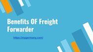 Benefits OF Freight Forwarder