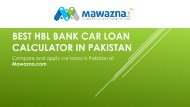 hbl car loan calculator