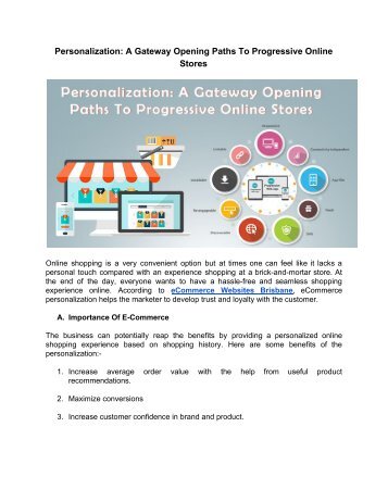 Personalization_ A Gateway Opening Paths To Progressive Online Stores