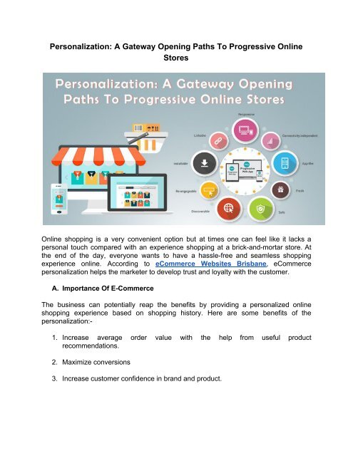 Personalization_ A Gateway Opening Paths To Progressive Online Stores