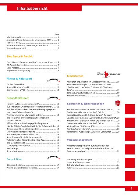 Veranstaltungskalender 2019