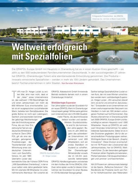 WIRTSCHAFT+MARKT 6/2018